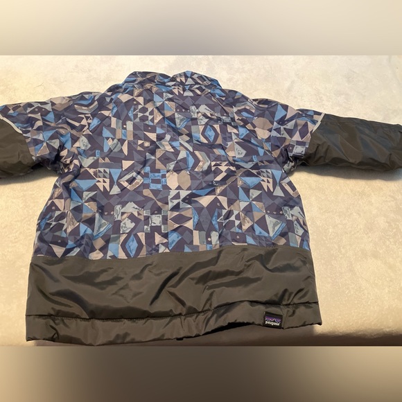 Patagonia Kids Blue Geometric Puffer Jacket - Picture 3 of 4